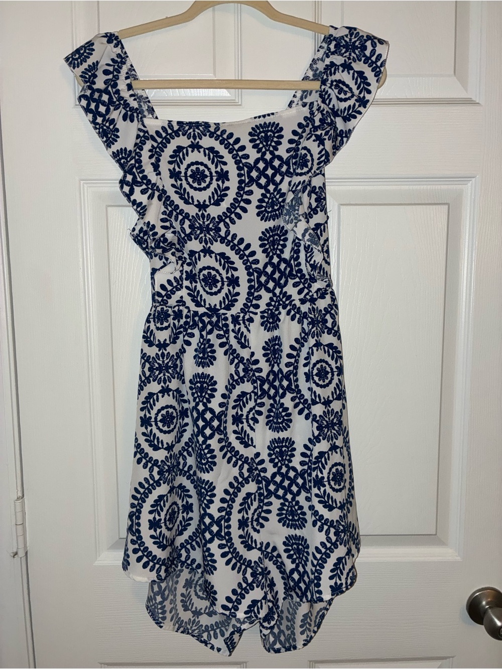 SHEIN Blue and White Romper - Picture 3 of 5